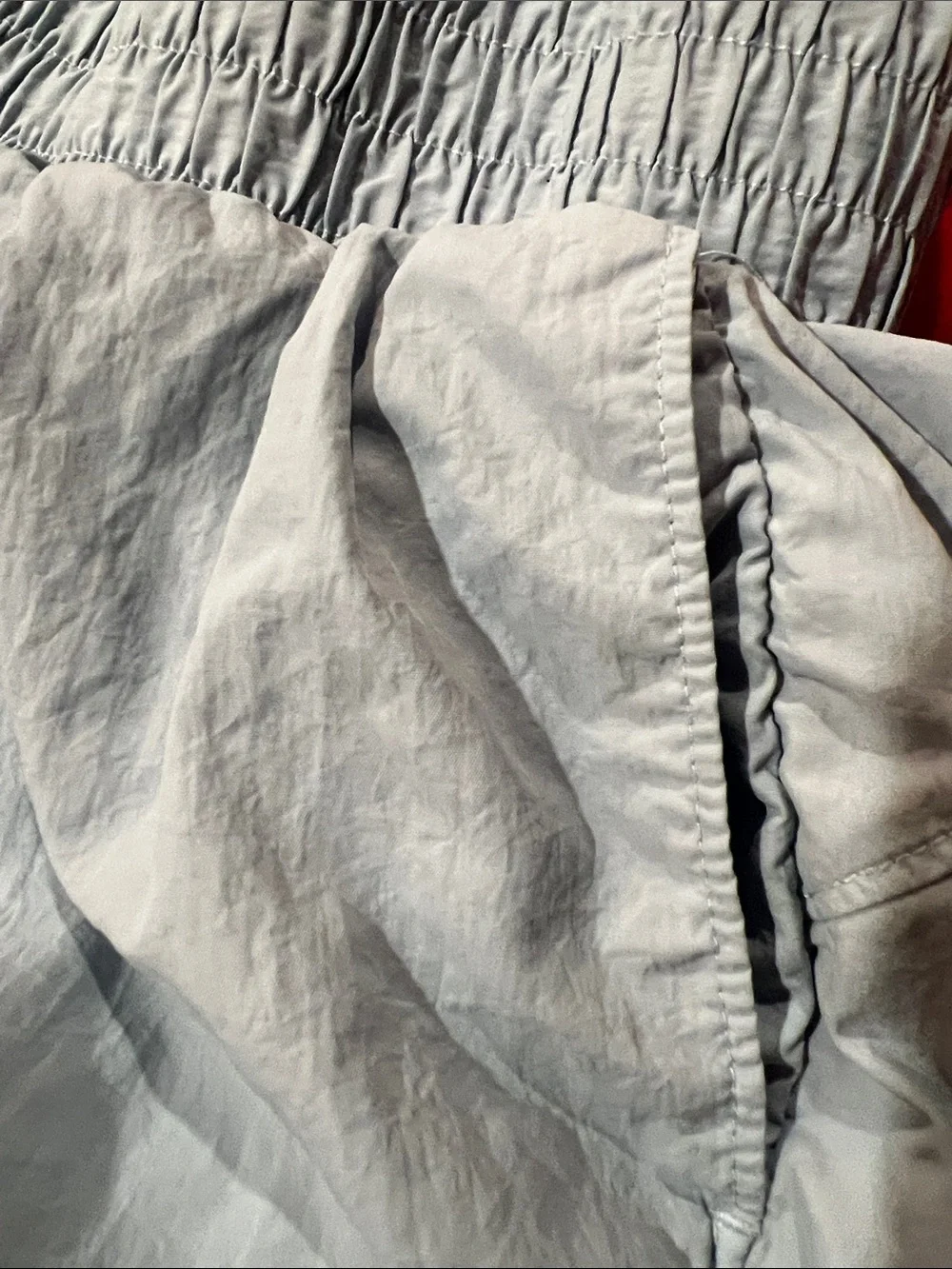 all in motion Light Blue Athletic High-Waist Smocked Shorts